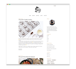 Page de blog du site